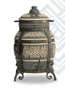 Керамический тандыр Тамерлан цвет Графит