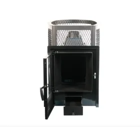 Чугунная банная печь Сибирь-24 ПРО. Панорамная дверца (сетка) Чугунная банная печь Сибирь-24 ПРО. Панорамная дверца (сетка)