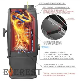 Печь-камин EVEREST S12М