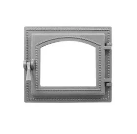 Чугунная каминная дверка ВЕЗУВИЙ 260 (не крашенная, без стекла)