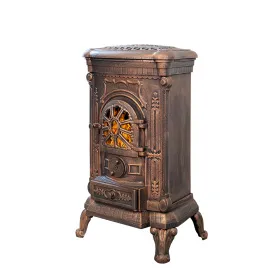 Чугунная печь-камин Везувий А-07 Медь