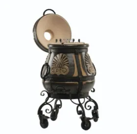 Керамический тандыр Греческий цвет Черный