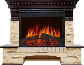 Каминокомплект Pierre Luxe угловой - Темный дуб / Сланец (Высота 1045мм) с очагом Jupiter FX New Каминокомплект Pierre Luxe угловой - Темный дуб / Сланец (Высота 1045мм) с очагом Jupiter FX New