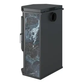 Печь-Камин ASTON 12кВт (200 м3) Призматик с плитой (Амфиболит)