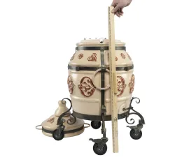 Керамический тандыр Урал цвет Черный Патина