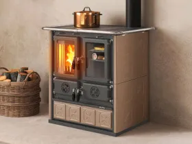 Печь-камин La Nordica Rosetta 5.0 Maiolica - Tortora (тортора)