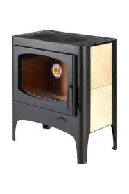 Печь-камин Бавария ЭКО с плитой две конфорки