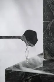 Чугунная банная печь Атмосфера XL в облицовке «Империя» Талькохлорит