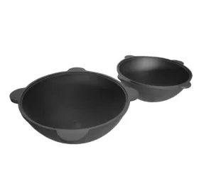 Чугунный узбекский казан 8 литров Плоское дно ф 350 мм Чугунный узбекский казан 8 литров Плоское дно ф 350 мм