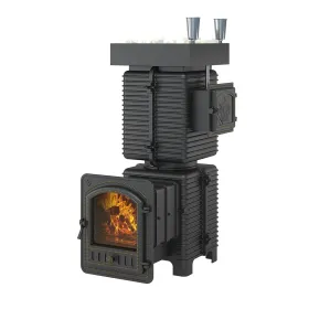 Печь для бани Эверест "Легкий пар Профи" под обкладку (по-серому)