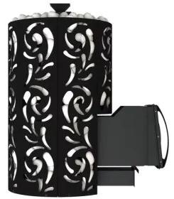 Стальная банная печь Violet World Long Window Max Pro