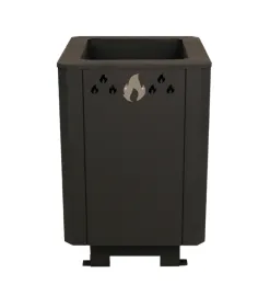 Банная печь Грация 15 BLACK панорама