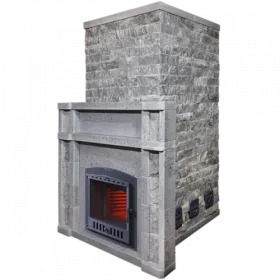 Облицовка Русский пар PREMIUM для банной печи Grom 80 Талькомагнезит (рваный камень)