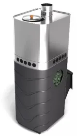 Банная печь Бирюса 2013 Carbon ДА ЗК антрацит