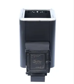 Чугунная банная печь Сибирь 18 универсальная топочная дверца конвекционная Чугунная банная печь Сибирь 18 универсальная топочная дверца конвекционная