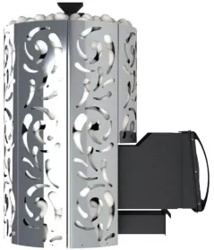 Стальная банная печь Violet World Steel Long Window Max Pro