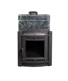 Чугунная банная печь Атмосфера L в облицовке «Пироксенит»