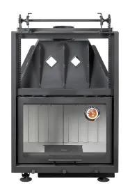 Каминная стальная топка Альфа 700 К с контргрузом