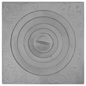 П1-5А Чугунная плита с одним отверстием для конфорок под казан от 6 до 12 л. 512х512х20