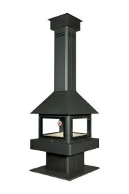 Печь-камин Эклипс островной гигант