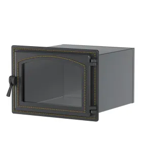 Стальной духовой шкаф с чугунной дверцей ВЕЗУВИЙ 230 (Бронза)