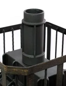 Чугунная дымоходная труба ф 115 мм длина 300 мм