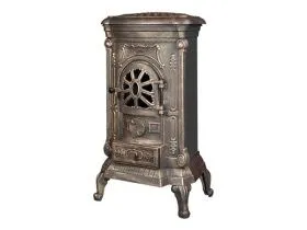 Чугунная печь-камин KAWMET P9  patyna