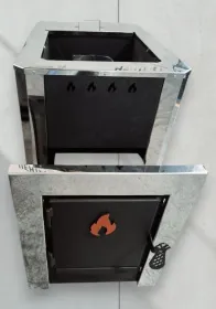 Банная печь Грация 15 с баком нерж 40 л