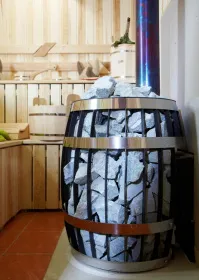 Банная печь  Саяны Carbon Витра