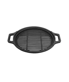 Решетка чугунная круглая СТЕЙК Ø 380мм (с ручками) Решетка чугунная круглая СТЕЙК Ø 380мм (с ручками)