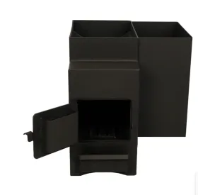 Банная печь Огонь с тоннелем и баком (прав) 18 куб.м. МД