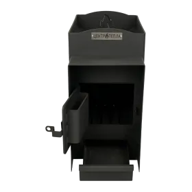 Банная печь Огонь с аркой 12 куб.м. МД  с-я КУЗБАСС 8мм