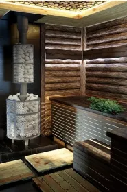 Чугунная банная печь Атмосфера М сетка