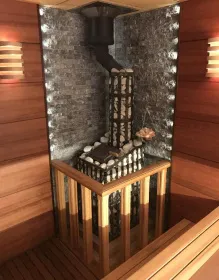 Чугунная банная печь-комплект Grom 80 (П2)