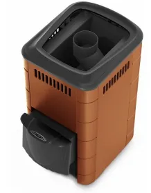 Банная печь Тунгуска 2017 Inox ДА КТК терракота