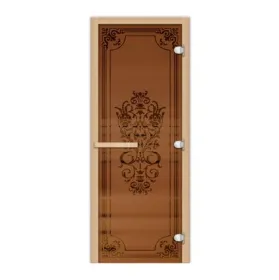 Стеклянная дверь для бани и сауны 1900х700 Восток мат