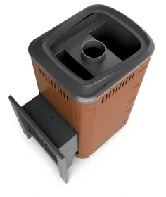 Банная печь Уренгой 2018 Inox БСЭ терракота