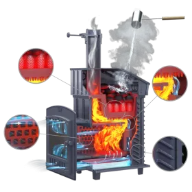 Чугунная банная печь GFS ЗК 45 Президент 1140/50 Талькохлорит