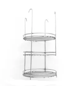 Этажерка трёхъярусная с бортиком 220мм