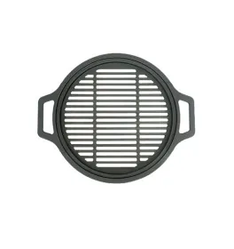 Решетка чугунная круглая СТЕЙК Ø 380мм (с ручками) Решетка чугунная круглая СТЕЙК Ø 380мм (с ручками)