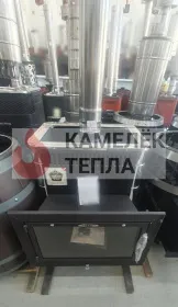 Банная печь Витрувия II Inox БСЭ антрацит НВ