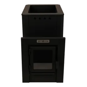 Банная печь Грация 20 Black со стеклом