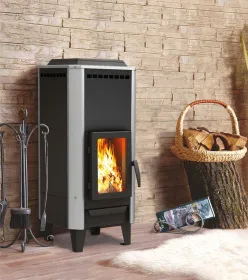 Печь-камин Вертикаль металлика Печь-камин Вертикаль металлика