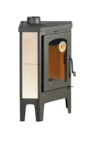 Печь-камин Бавария угловая с плитой