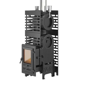 Чугунная банная печь ASTON Шторм Турбопар