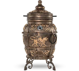 Керамический тандыр Перс Толпар цвет Черный Патина