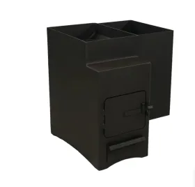 Банная печь Огонь с тоннелем и баком (прав) 18 куб.м. МД