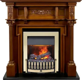 Каминокомплект Oxford - Орех с очагом Danville Brass FB2