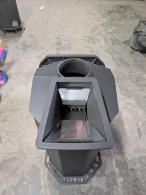 Нержавеющая банная печь ОКТА 20 ЗК под обкладку, нерж AISI 310S 5/10 мм