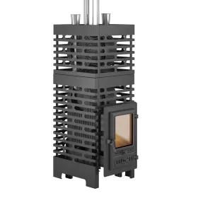 Чугунная банная печь ASTON Шторм Турбопар б/в